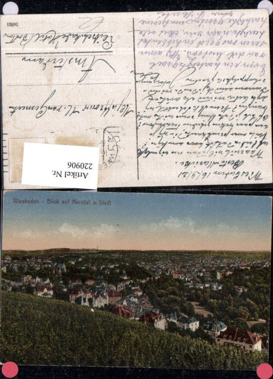 220906,Wiesbaden Totale Blick auf Nerotal u. Stadt