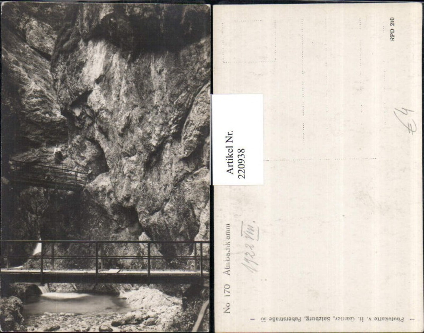 220938,Almbachklamm Klamm b. Marktschellenberg