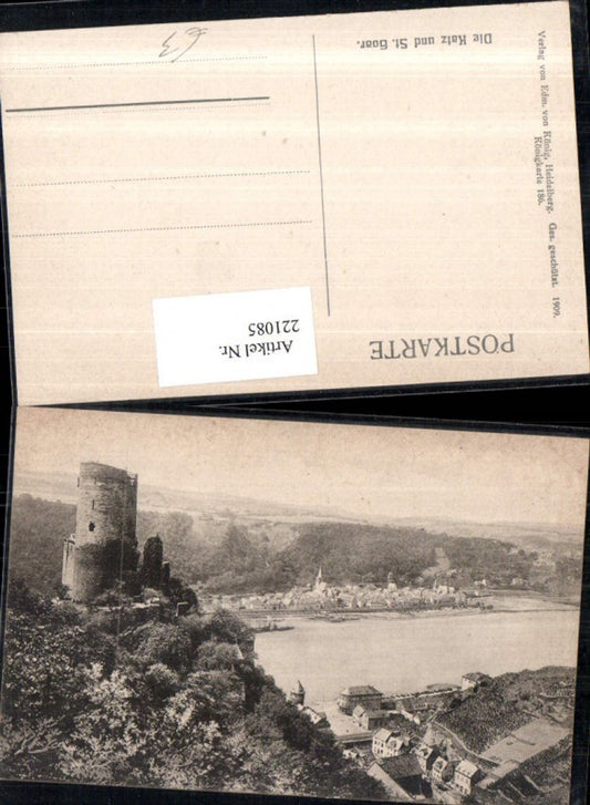 221085,Burg Katz u. St. Goar Teilansicht pub Edmund König 186