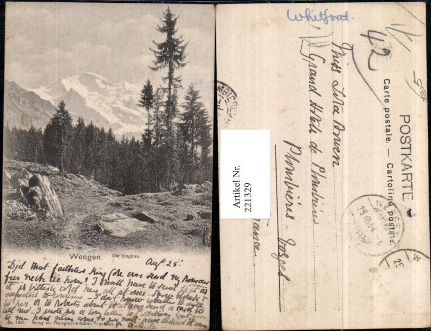 Alte Ansichtskarte – Old Postcard