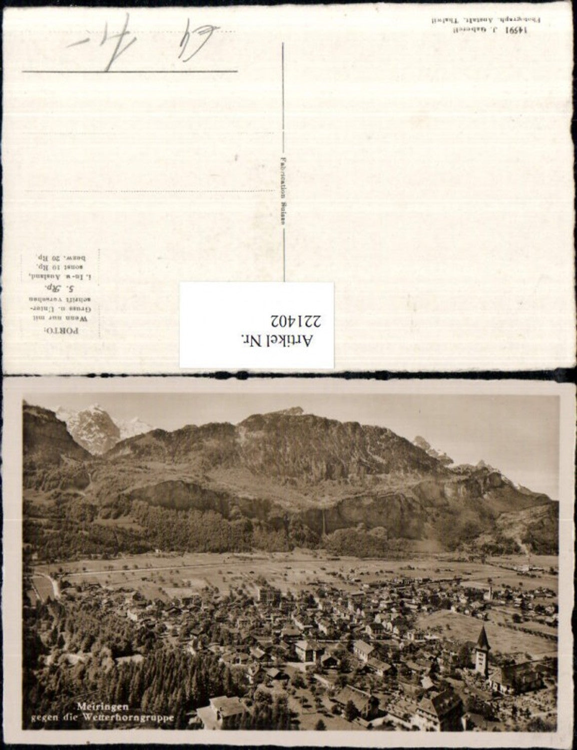 Alte Ansichtskarte – Old Postcard