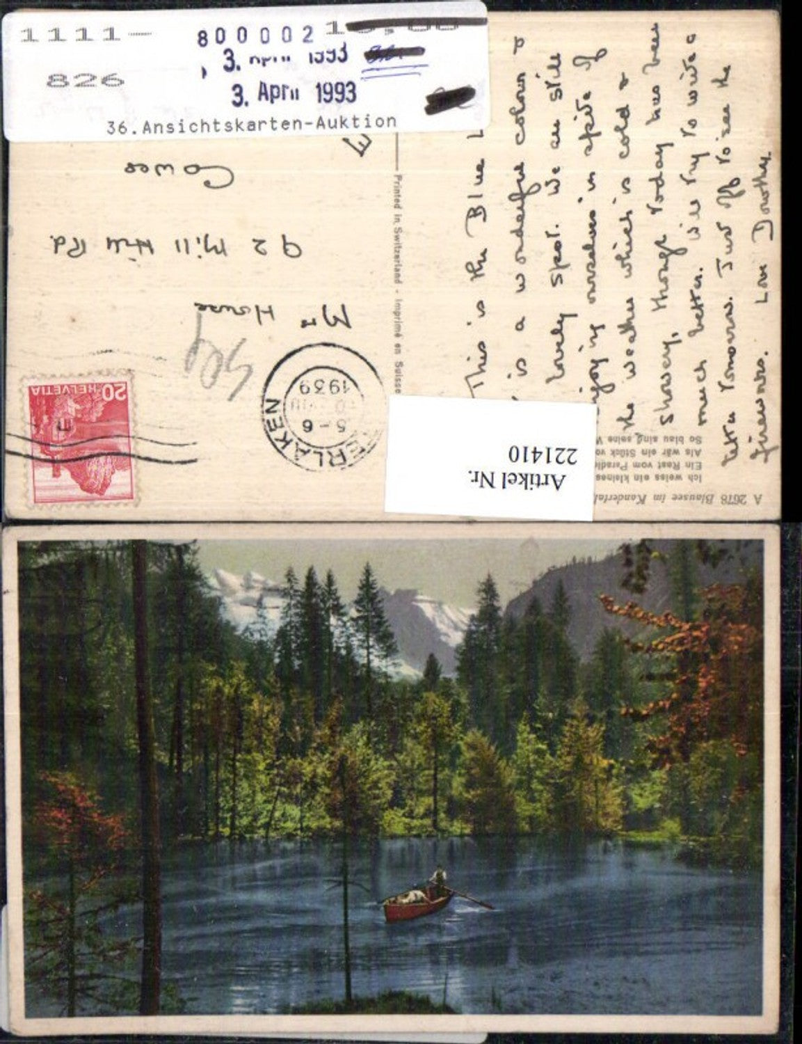 Alte Ansichtskarte – Old Postcard