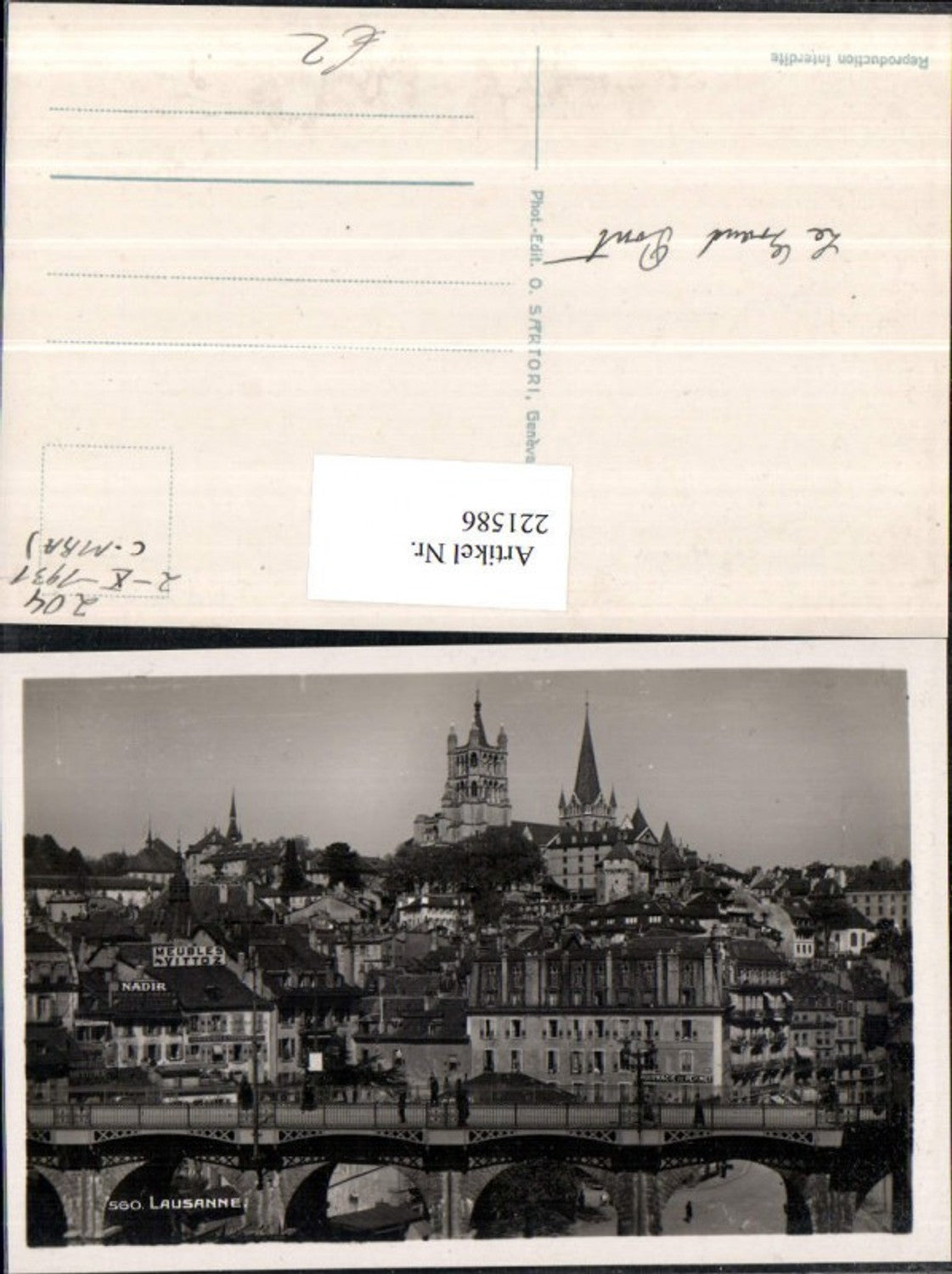 Alte Ansichtskarte – Old Postcard