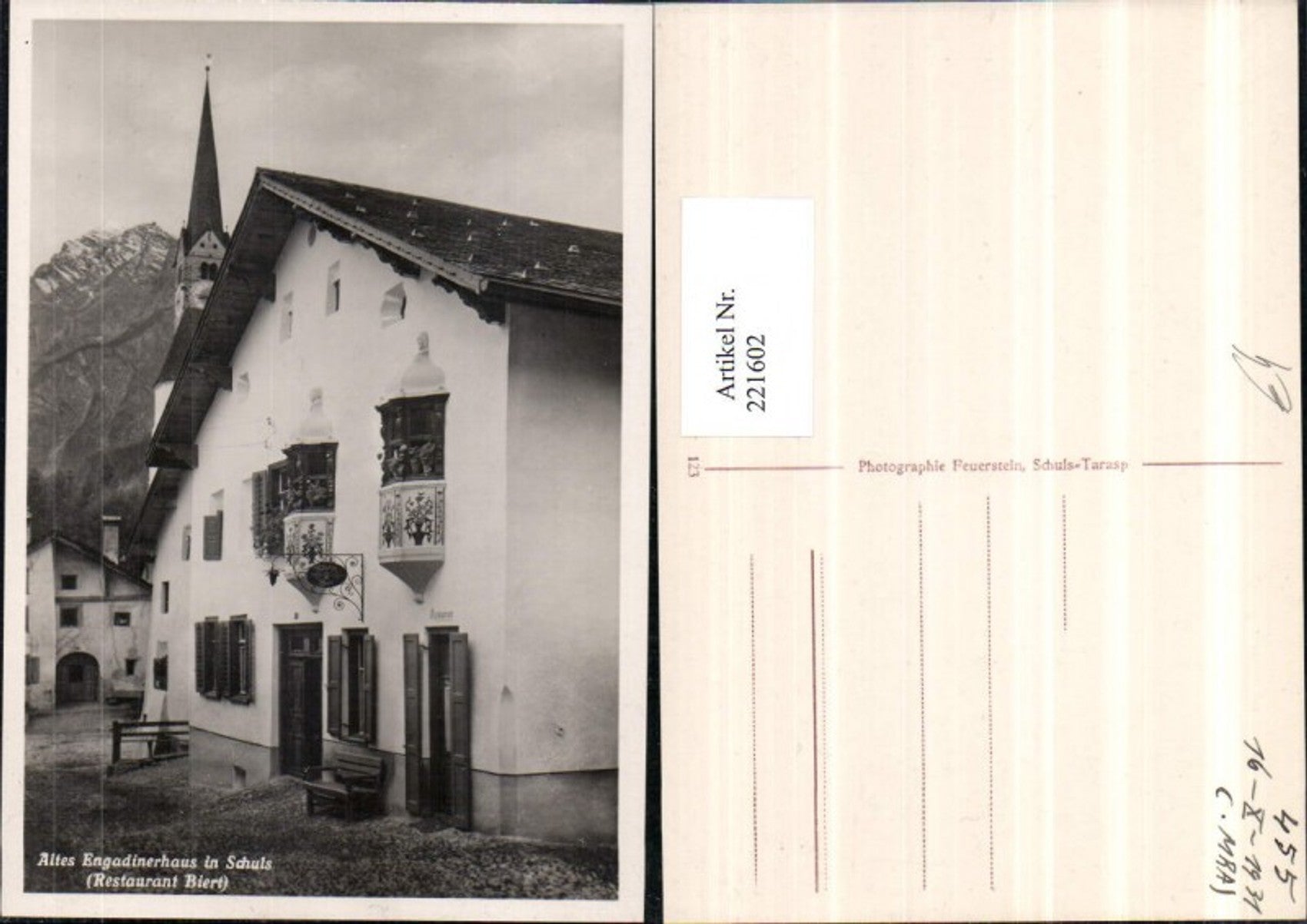 Alte Ansichtskarte – Old Postcard