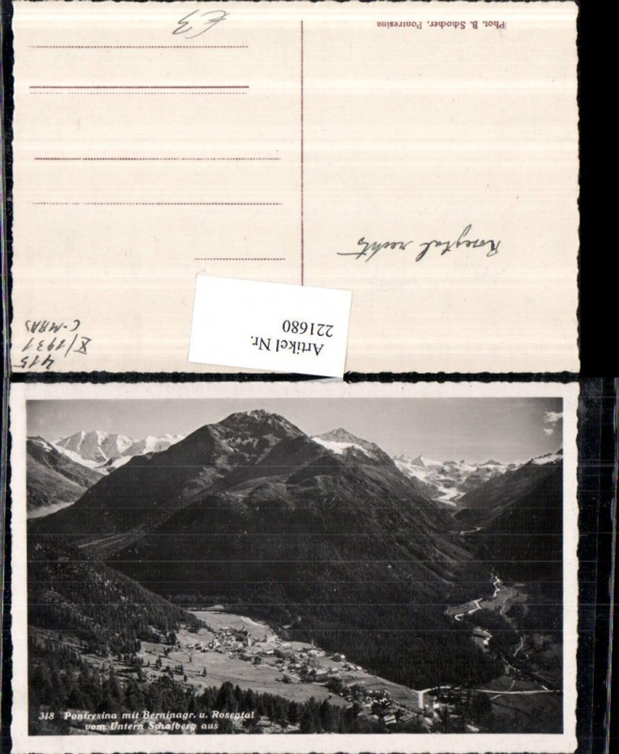 Alte Ansichtskarte – Old Postcard