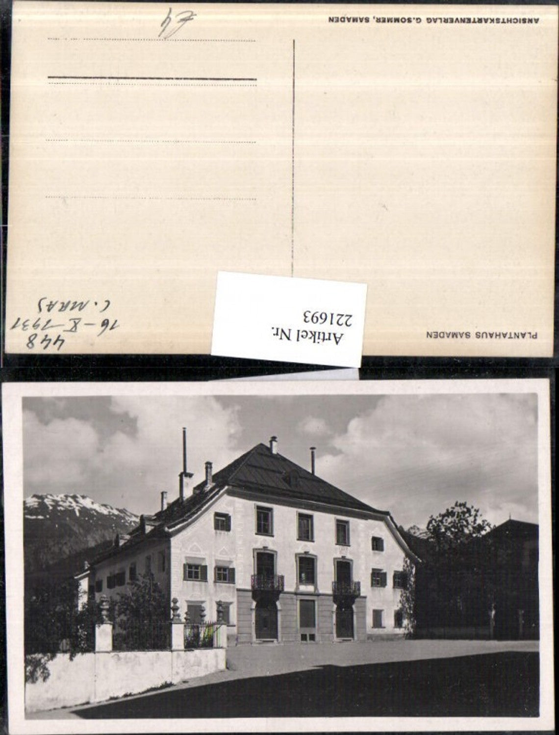 Alte Ansichtskarte – Old Postcard