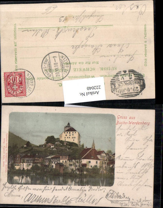 222040,Gruß aus Buchs-Werdenberg Burg Kt St Gallen