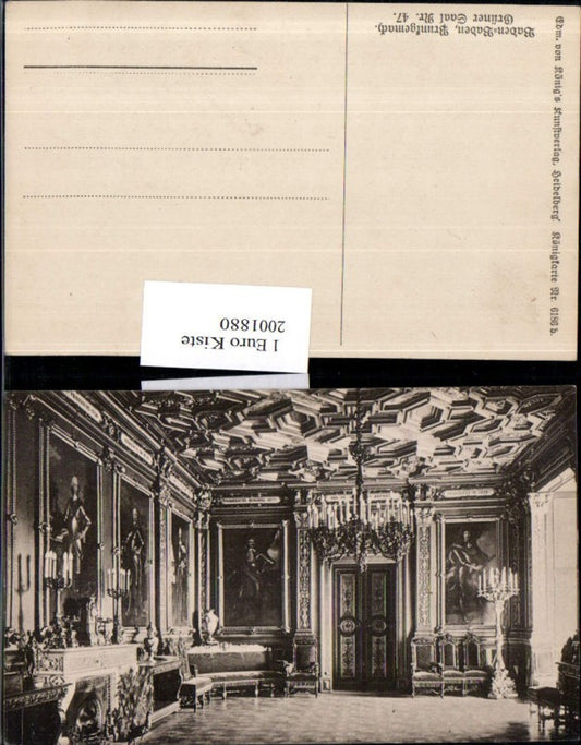 2001880,Baden-Baden Prunkgemach Grüner Saal Innenansicht