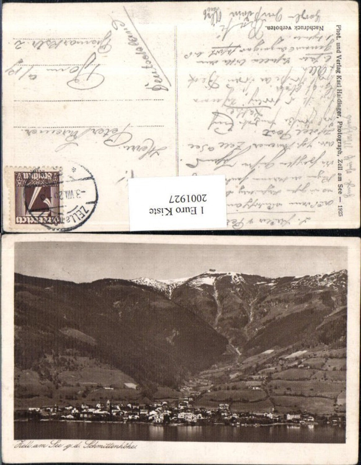 2001927,Zell am See Totale geg. d. Schmittenhöhe