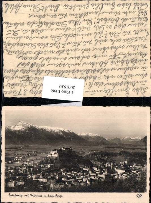 2001930,Salzburg Totale m. Untersberg u. Bayerischen Berge