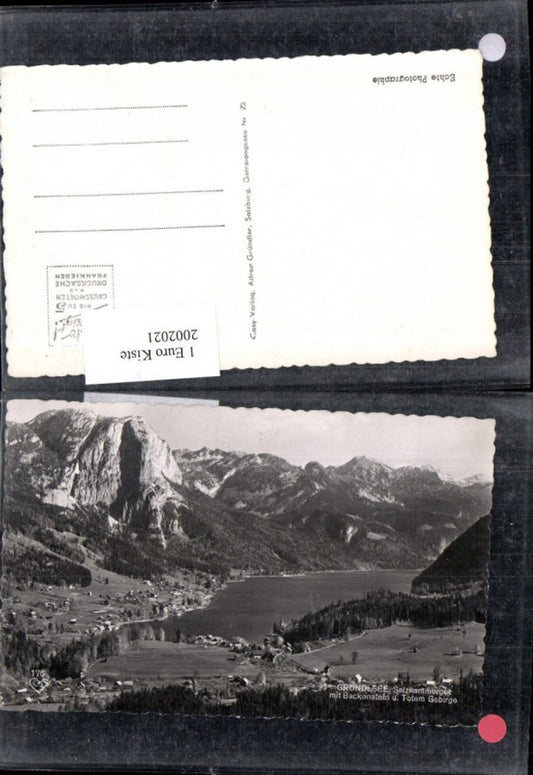 2002021,Grundlsee See Totale im Salzkammergut m. Backenstein u. Totem Gebirge