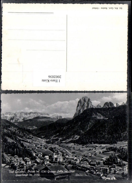 2002036,Val Gardena Totale Ortisei Gruppo Sella u. Sassolunga