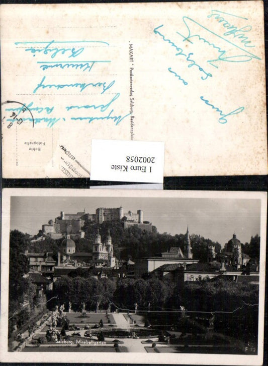 2002058,Salzburg Mirabellgarten Garten m. Festung