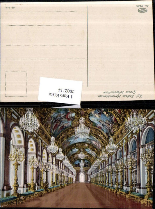 2002114,Königliches Schloss Herrenchiemsee Große Spiegelgallerie Innenansicht