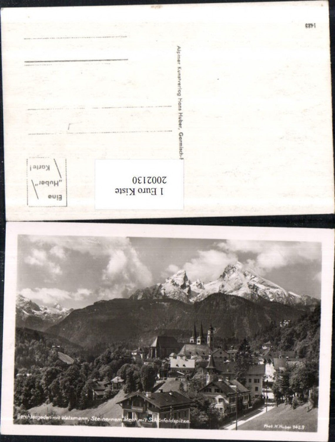 2002130,Berchtesgaden Totale m. Watzmann Steinernem Meer u. Schönfeldspitze