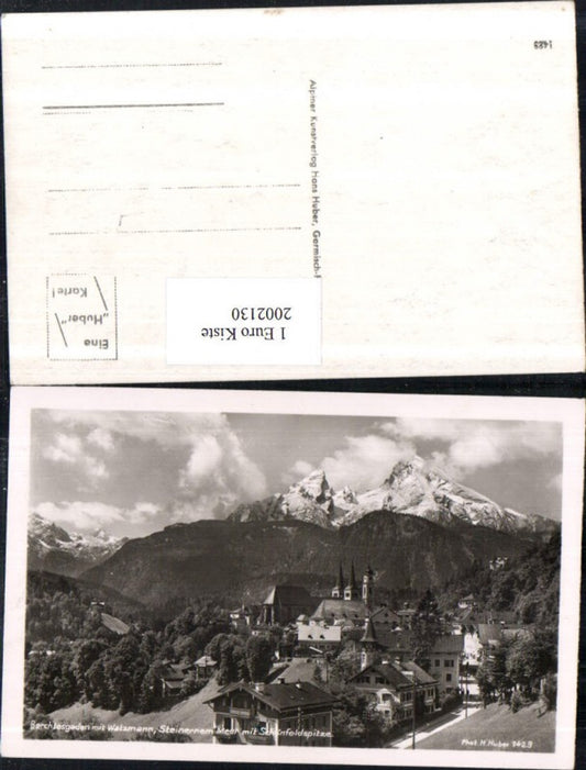 2002130,Berchtesgaden Totale m. Watzmann Steinernem Meer u. Schönfeldspitze