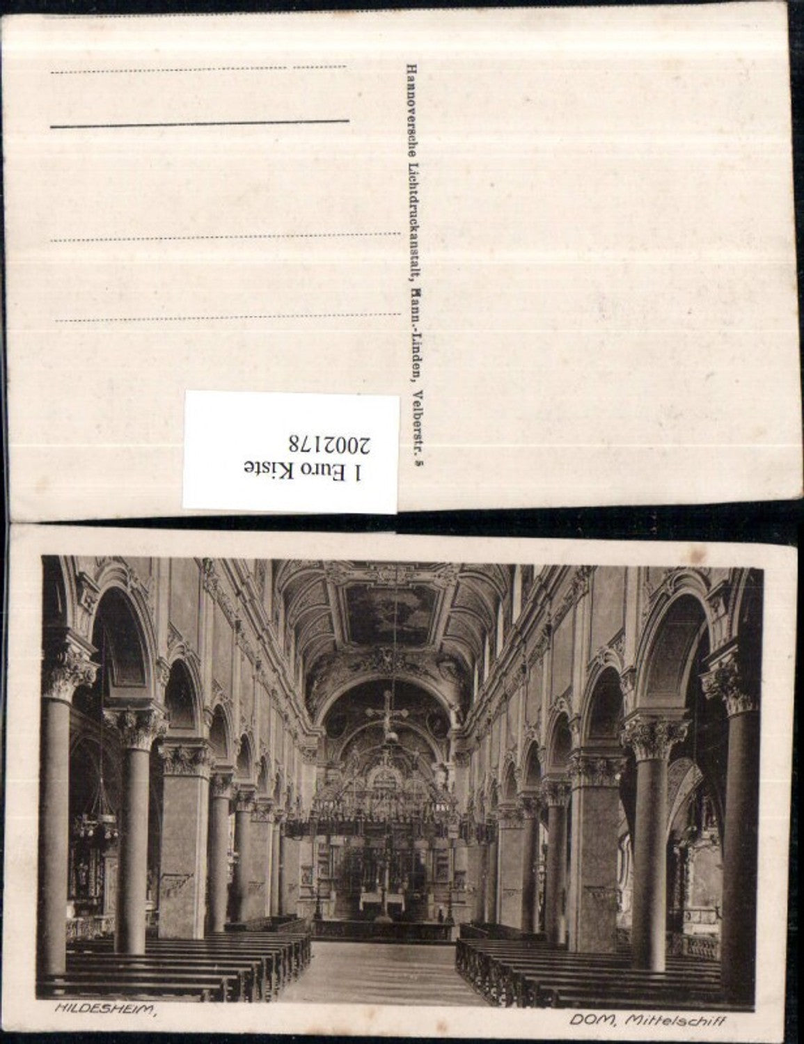 2002178,Hildesheim Dom Mittelschiff Innenansicht