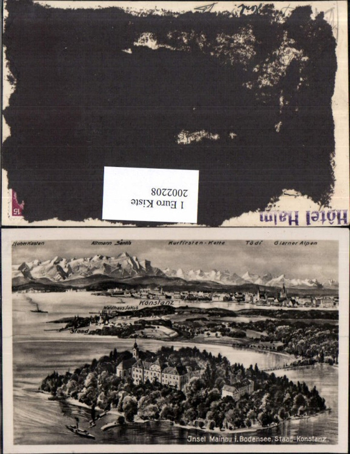 2002208,Insel Mainau i. Bodensee Staad-Konstanz Hoher Kasten Altmann Säntis Tödi Glarner Alpen