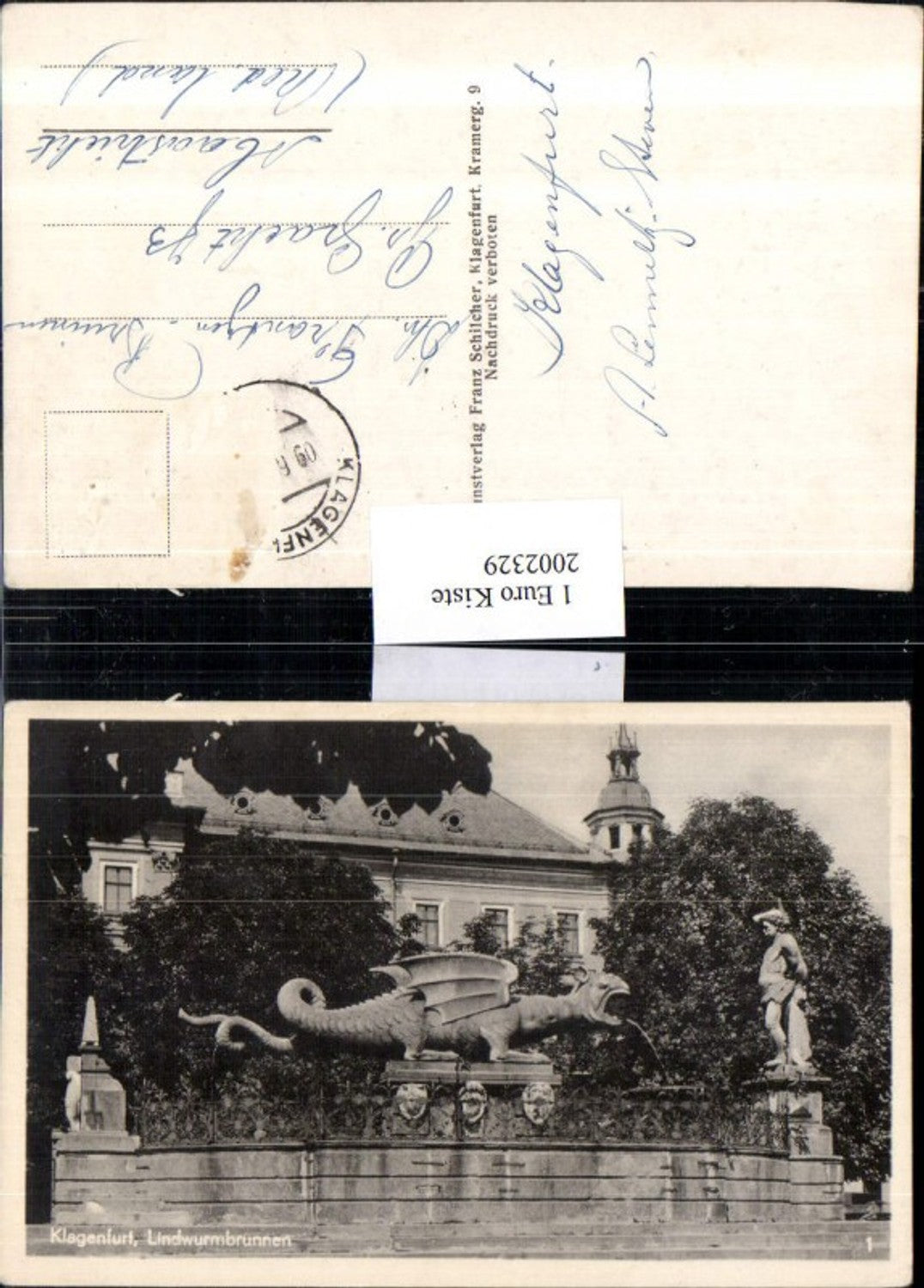 2002329,Klagenfurt Lindwurmbrunnen Brunnen