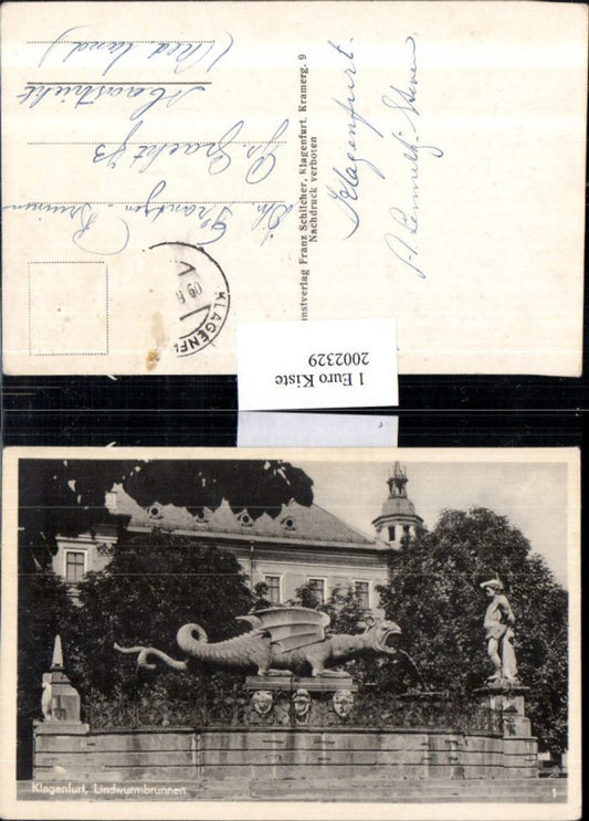 2002329,Klagenfurt Lindwurmbrunnen Brunnen