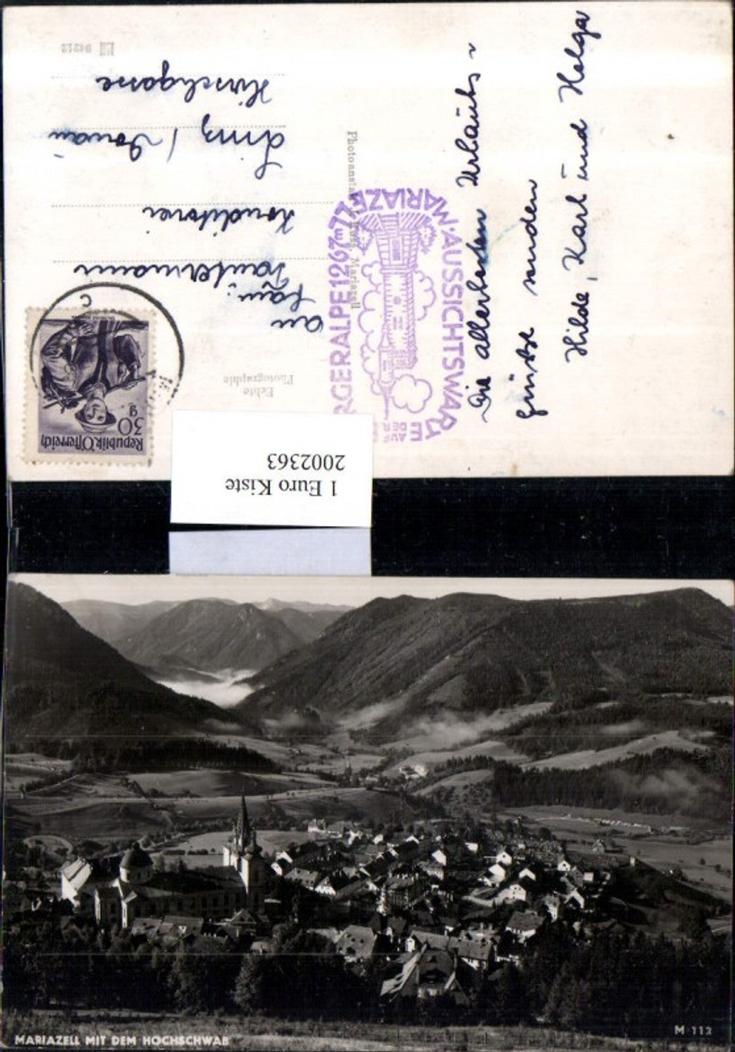 2002363,Mariazell Totale m. d. Hochschwab