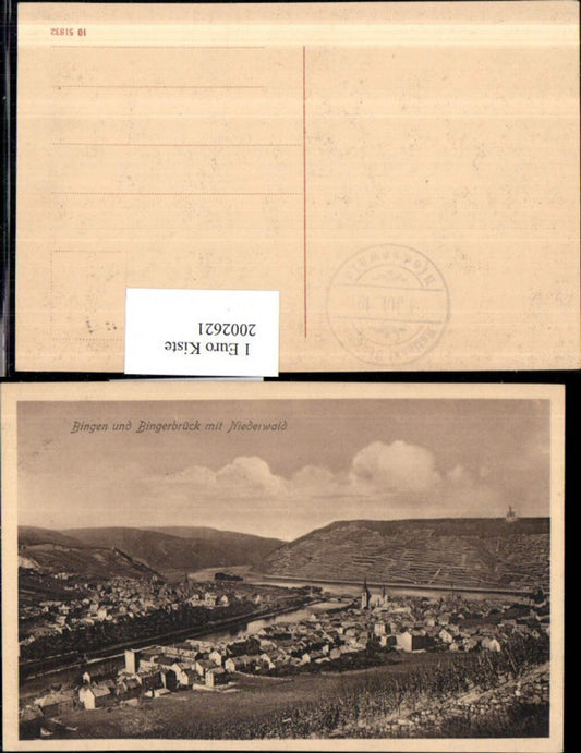 2002621,Bingen u. Bingerbrück Totale m. Niederwald