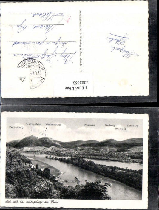 2002653,Blick auf das Siebengebirge am Rhein Petersberg Rosenau Oelberg Breiberg Lohrberg Wolkenburg Drachenfels