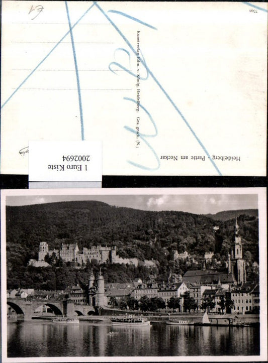 2002694,Heidelberg Partie am Neckar Teilansicht