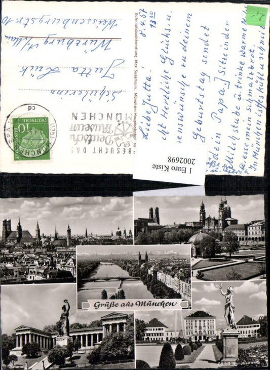 2002698,München Totale Schloss Nymphenberg Bavaria Mehrbidlkarte