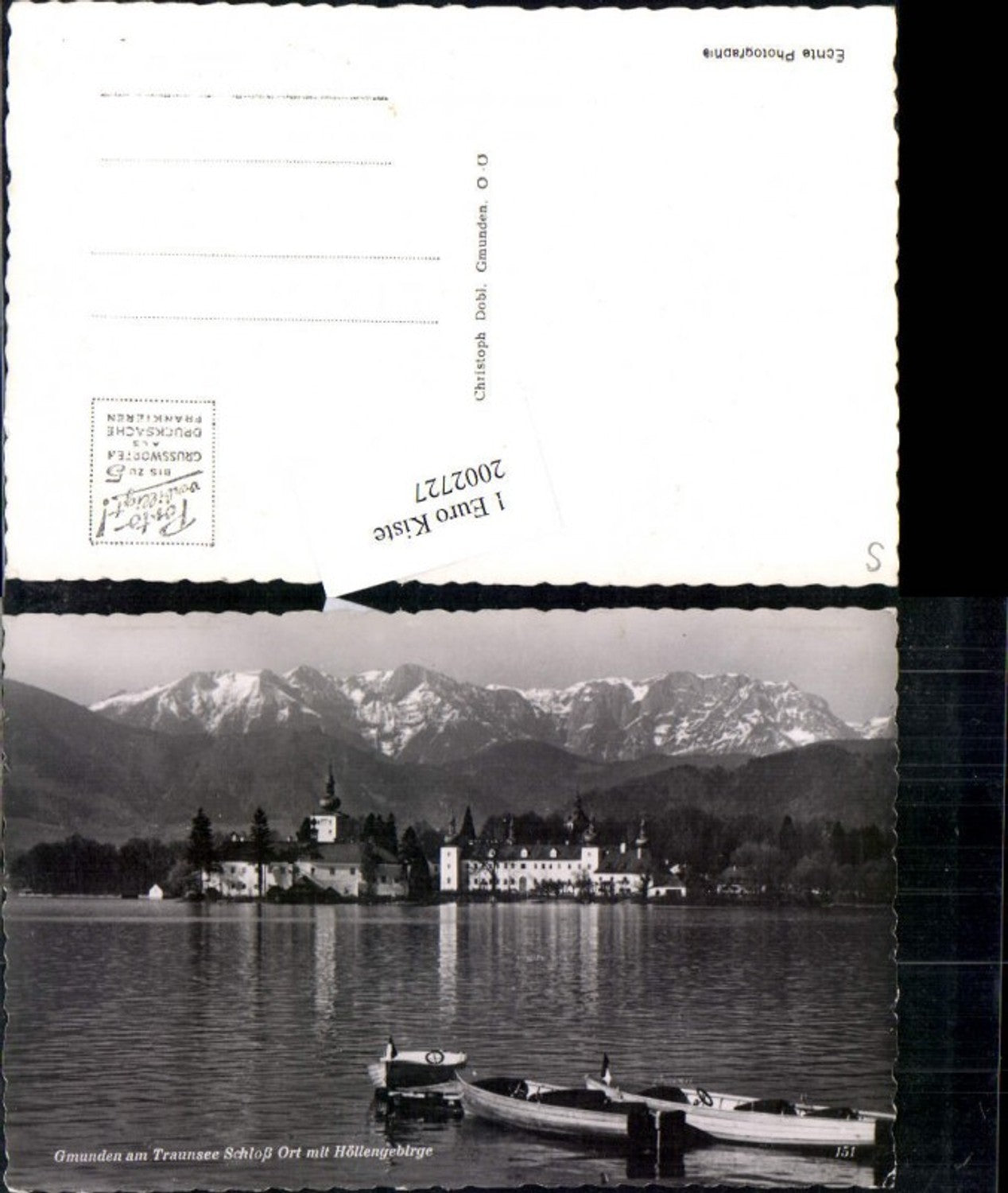 2002727,Gmunden a. Traunsee Schloss Orth m. Höllengebirge
