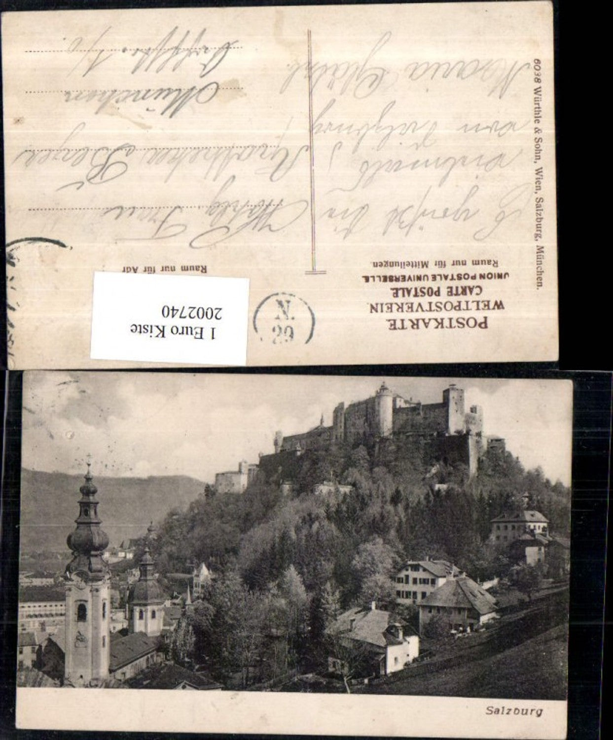 2002740, Salzburg partial view with fortress