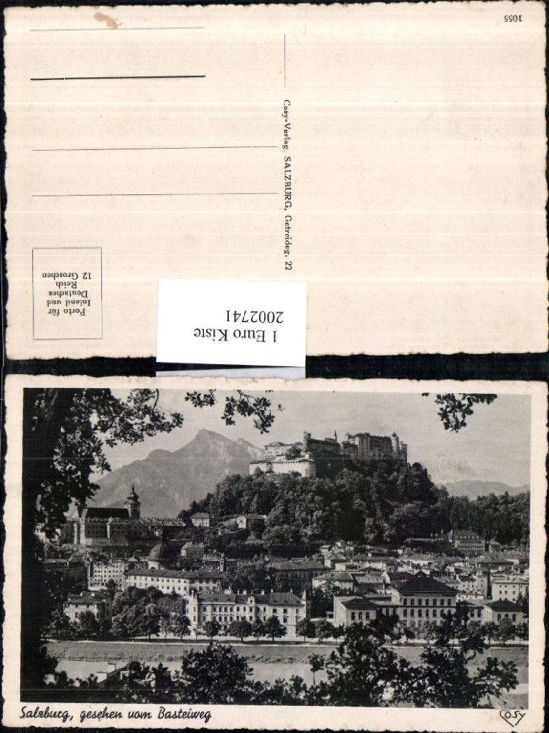 2002741, Salzburg partial view seen from Basteiweg with fortress