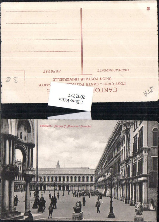 2002777,Venezia Veneidg Piazza San Marco dai Leoncini Markusplatz