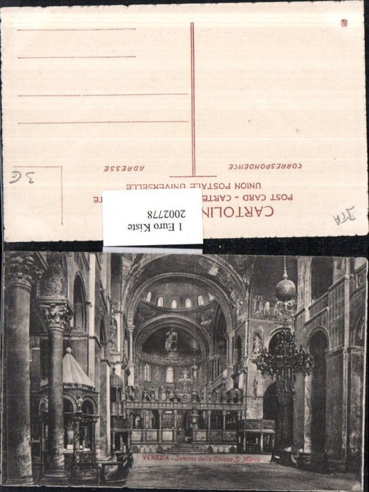 2002778,Venezia Venedig Interno della Chiesa San Marco Kirche Innenansicht