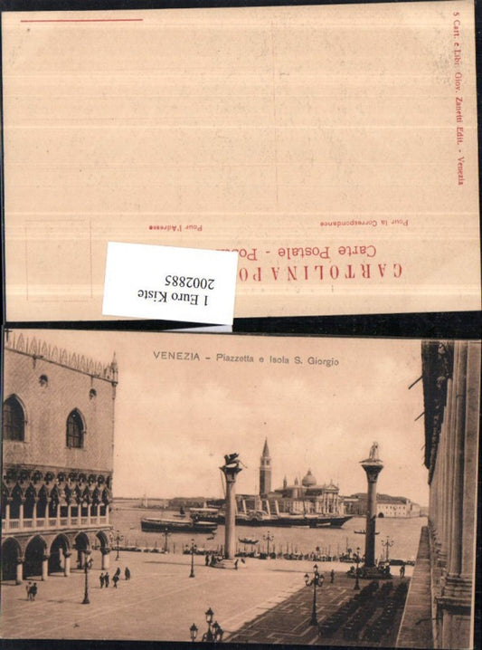 2002885,Venezia Venedig Piazetta e Isola San Giorgio Platz Dampfer