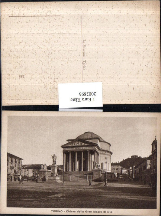 2002896,Torino Turin Chiesa della Gran Madre di Dio Kirche m. Denkmal