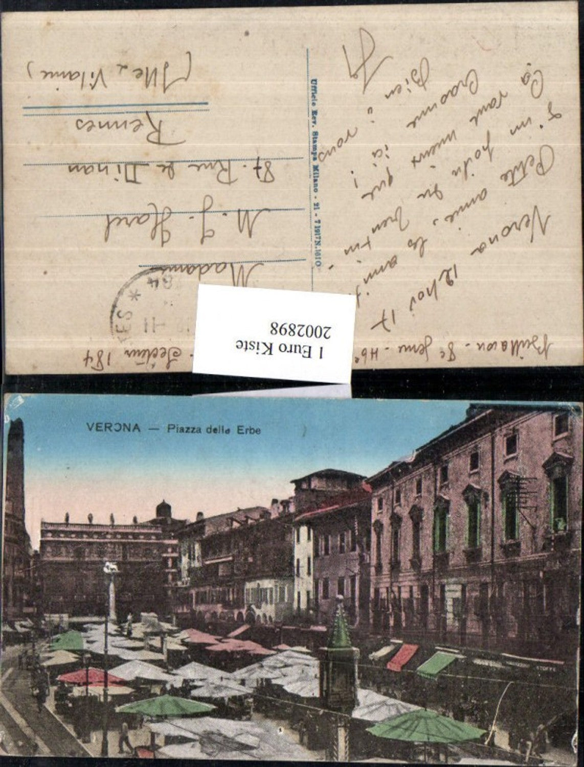 2002898,Verona Piazza della Erbe square market