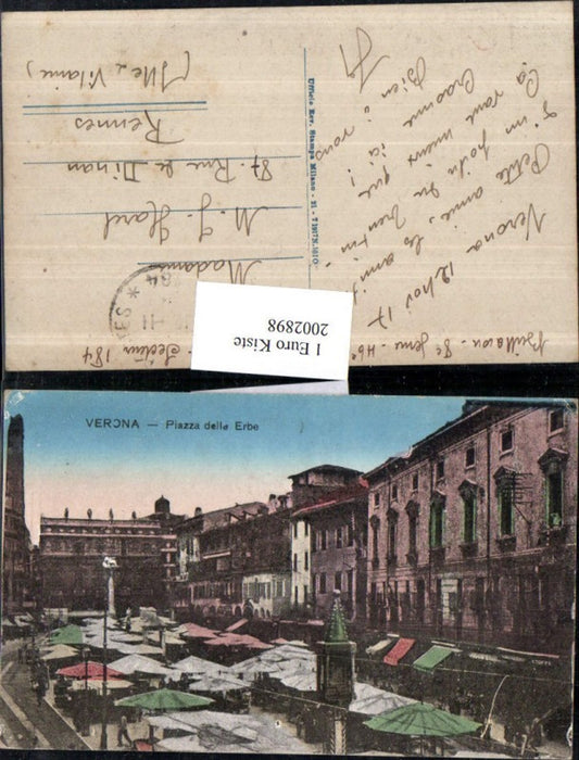 2002898,Verona Piazza della Erbe Platz Markt