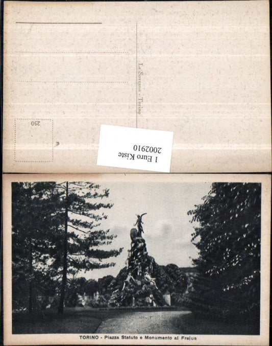 2002910,Torino Turin Piazza Statuto e Monumento al Frejus Denkmal