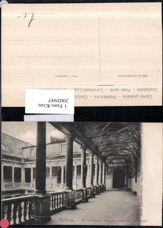 2002947,Padova R. Universita Galleria Superiore del cortile Universität