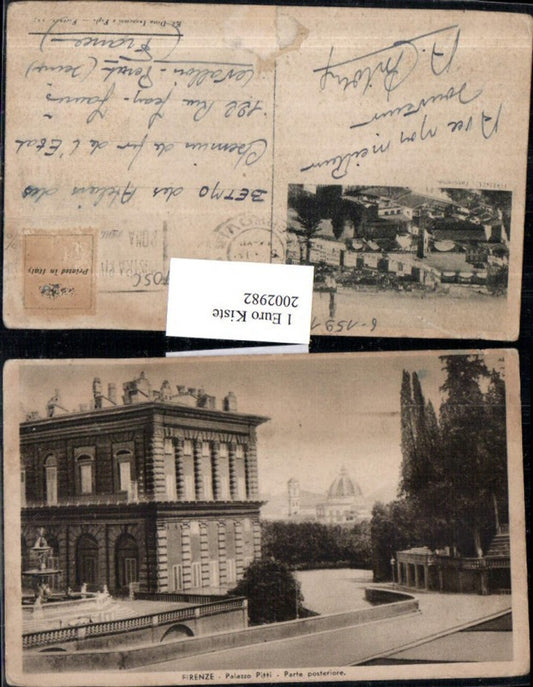 2002982,Firenze Florenz Palazzo Pitti Parte posteriore Gebäude Brunnen