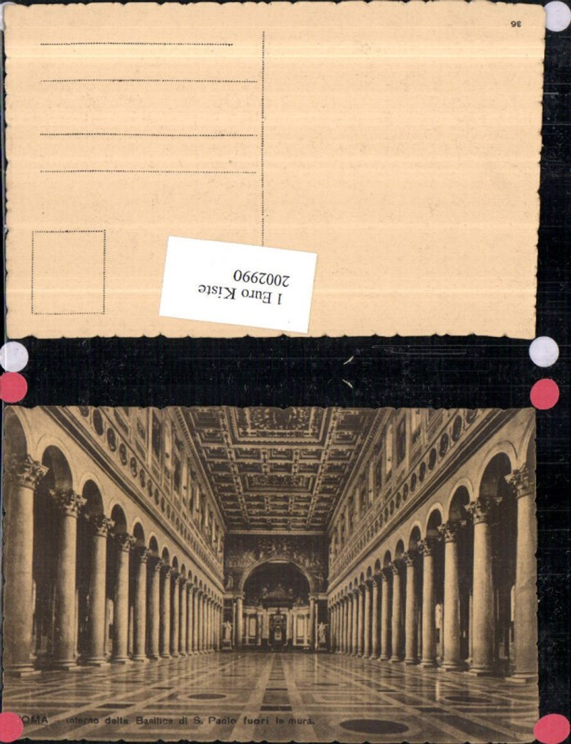 2002990,Roma Rom Interno della Basilica di San Paolo fuori le mura Innenansicht