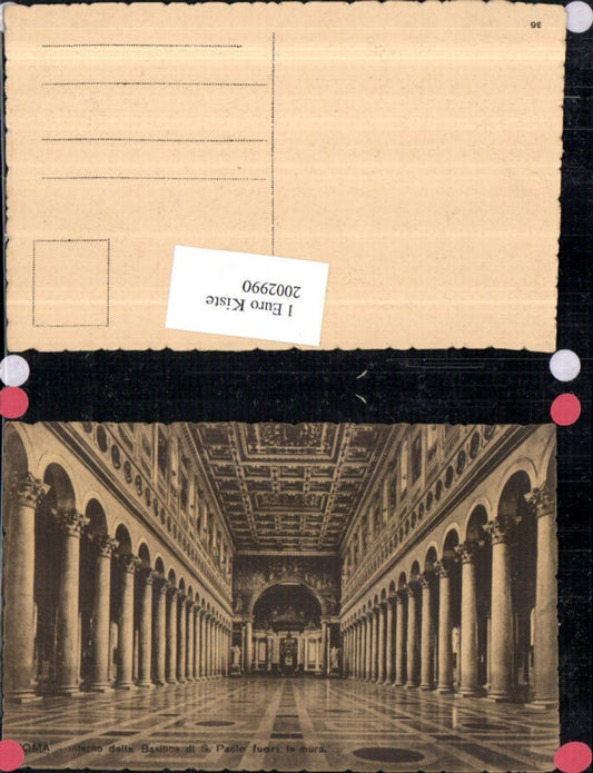 2002990,Roma Rom Interno della Basilica di San Paolo fuori le mura Innenansicht