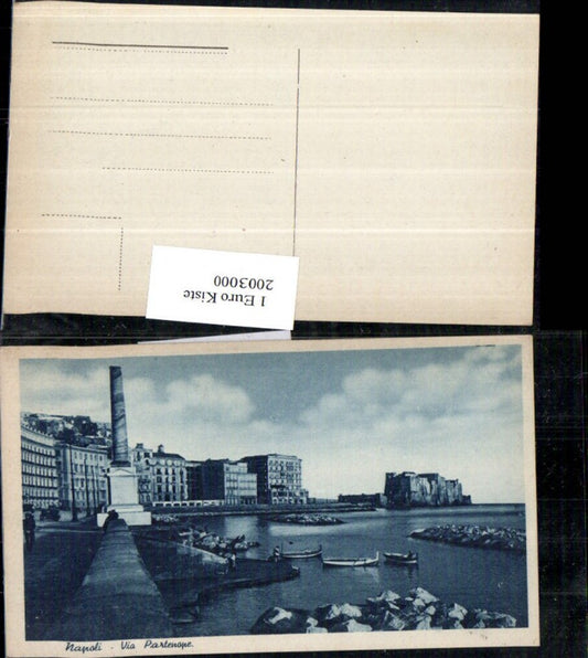 2003000,Napoli Neapel Via Partenope Partie Säule