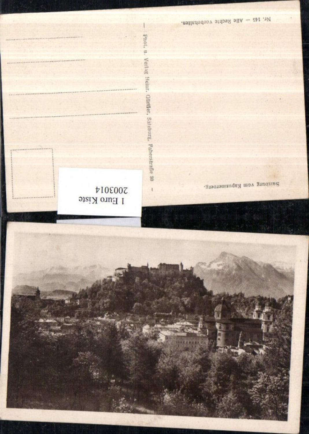 2003014,Salzburg Teilansicht v. Kapuzinerberg Festung