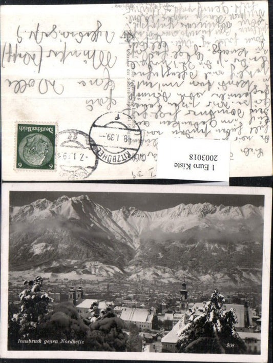 2003018,Innsbruck Totale geg. Nordkette Winterbild