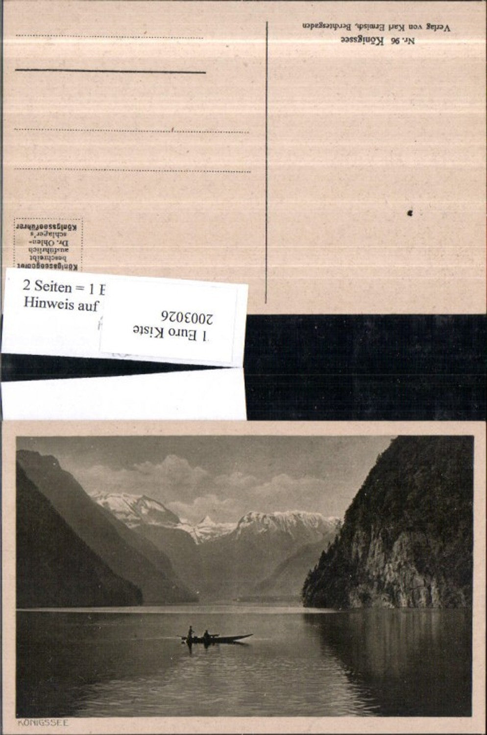 2003026,Königssee See b. Berchtesgaden Bergkulisse