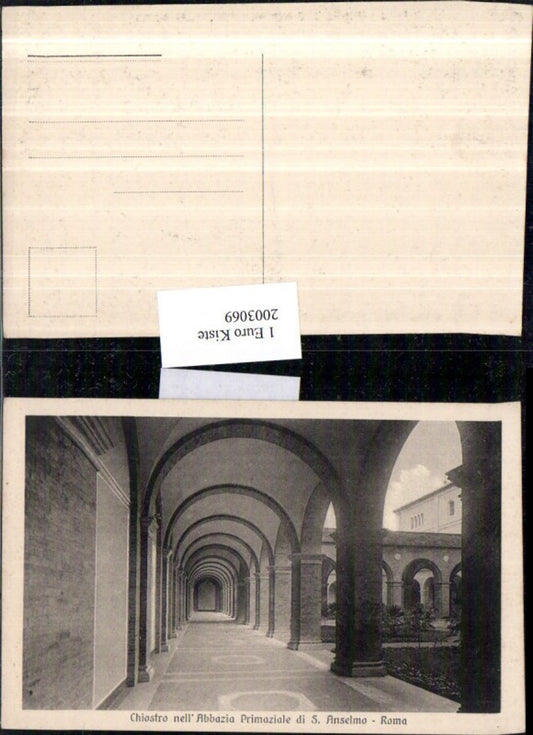2003069,Roma Rom Chiostro nell'Abbazia Primaiale di San Anselmo Kirche Gang Arkaden