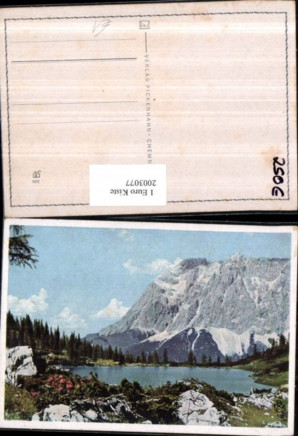 2003077,Verlag Pickenhahn Chemnitz Gebirgslandschaft See Partie
