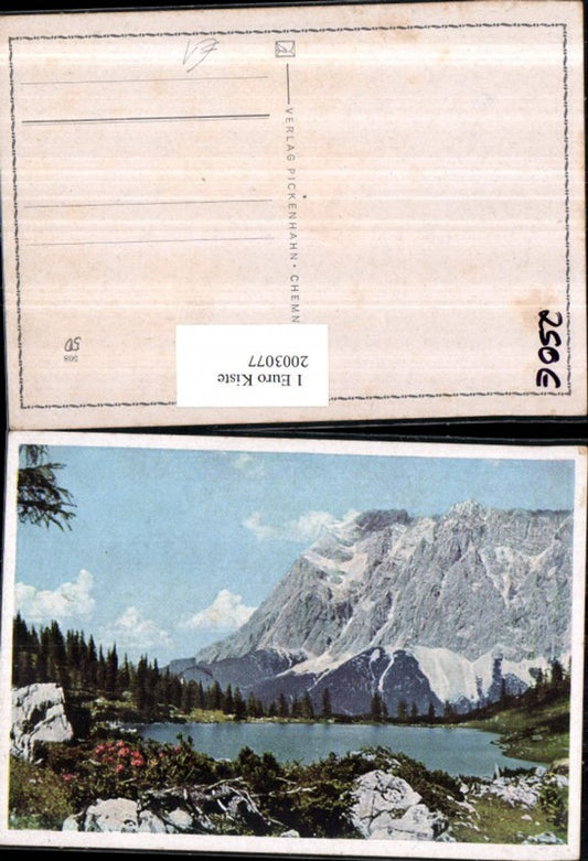 2003077,Verlag Pickenhahn Chemnitz Gebirgslandschaft See Partie